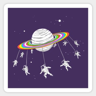 Space play ground Sticker